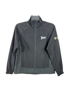 Cutter & Buck WeatherTec PGA Championship Golf Jacket Mens M Black Full Zip